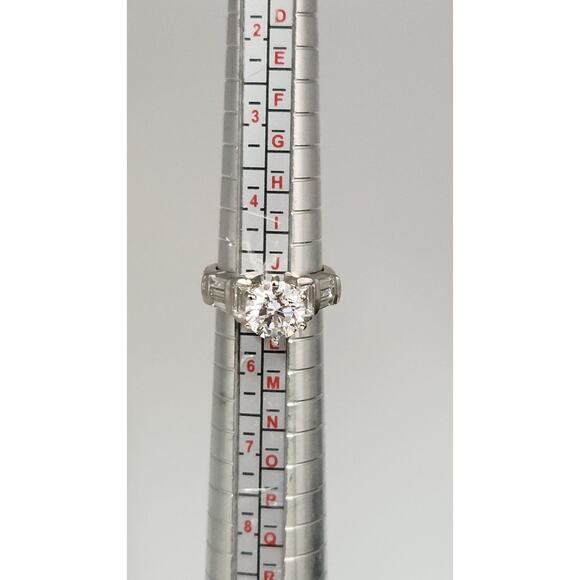 Platinum Lab Grown Round Diamond Solitaire Ring IGI Brilliant 2.01 Carat Vs2 - Picture 5 of 8